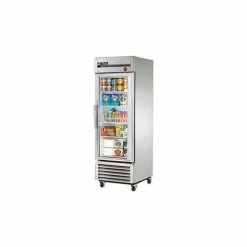 True® T-Series Reach In Freezer, Glass Door, 23 Cu. Ft., Stainless Steel