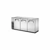 True® TBB-24GAL-72-S Back Bar Cooler 3 Section - 73-1/8"W X 24-1/2"D X 34-1/4"H