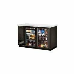 True® TBB-2G Back Bar Cooler 2 Section - 58-7/8"W X 27-3/4"D X 37"H