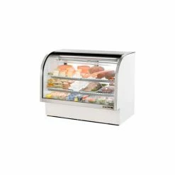 True® TCGG-60 Curved Glass Deli Case - 60-1/4"W X 35-1/4"D X 47-3/4"H