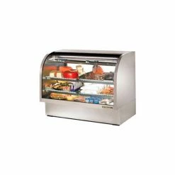 True® TCGG-60-S Curved Glass Deli Case - 60-1/4"W X 35-1/4"D X 47-3/4"H