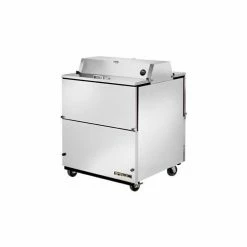 True® TMC-34-S-DS-SS-HC Mobile Milk Cooler 8 Crates Dual Sided - 34"W X 33-3/8"D