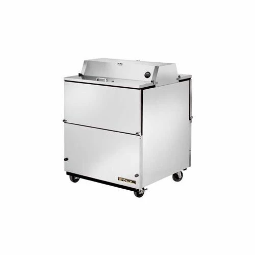 True® TMC-34-S-DS-SS-HC Mobile Milk Cooler 8 Crates Dual Sided - 34"W X 33-3/8"D