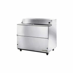 True® TMC-49-S-SS-HC Mobile Milk Cooler 12 Crates - 49"W X 33-3/8"D X 41-1/2"H