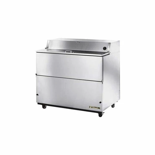 True® TMC-49-S-SS-HC Mobile Milk Cooler 12 Crates - 49"W X 33-3/8"D X 41-1/2"H