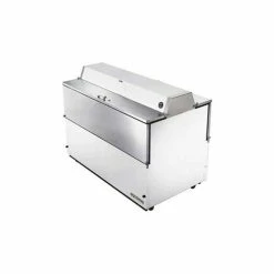 True® TMC-58-DS-SS-HC Mobile Milk Cooler 16 Crates Dual Sided - 58"W X 33-3/8"D