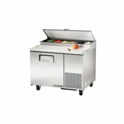 True® TPP-44 Pizza Prep 33 - 41°F Pan Rail - 44-1/2"W X 32-1/4"D X 35-3/4"H