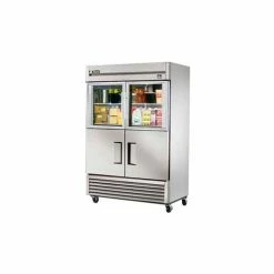 True® TS-49-2-G-2 Reach In Refrigerator 49 Cu. Ft. Black