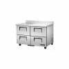 True Work Top Refrigerator 2 Section - 40-3/8"W x 30-1/8"D x 33-3/8"H - TWT-48D-4