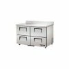 True Work Top Refrigerator 2 Section - 40-3/8"W x 30-1/8"D x 33-3/8"H - TWT-48D-4-ADA