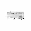 True Deep Work Top Refrigerator 3 Section - 93-1/4"W x 32-3/8"D x 33-3/8"H - TWT-93