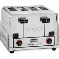 Waring Commercial Toaster 4 Slice, Heavy Duty, 11-1/2x10-1/2x9