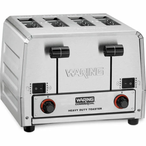Waring Commercial Toaster 4 Slice, Heavy Duty, 11-1/2x10-1/2x9