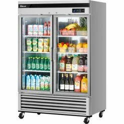 Turbo Air MSR-49G-2 Glass Door Refrigerator 49 Cu. Ft. Steel