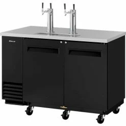 Turbo Air 2 Keg Capacity Beer Dispenser - Black