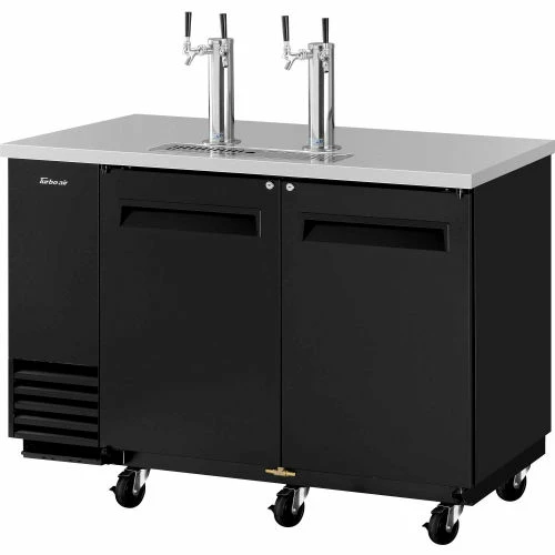 Turbo Air 2 Keg Capacity Beer Dispenser - Black