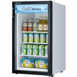 Turbo Air TGM-5R-N6 - Merchandiser Refrigerator, Swing Glass Door, Counter Top, 5 Cu. Ft., 34-1/8"H