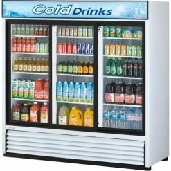 Turbo Air TGM-69R - Merchandiser, Refrigerated, White, 3 Sliding Glass Doors, 69 Cu. Ft., 78"W