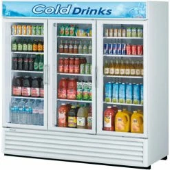 Turbo Air Swing Glass Door Merchandiser 78"W - 3 Door