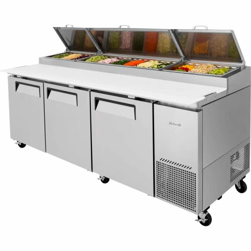 Turbo Air TPR-93SD Super Deluxe Series - Pizza Prep. Table - 3 Door