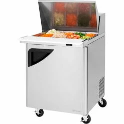 Turbo Air TST-28SD-12 Super Deluxe Series - Mega Top Sandwich/Salad Table 27-1/2"W - 1 Door
