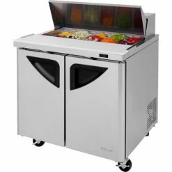 Turbo Air Super Deluxe Series - Sandwich/Salad Table 36-1/3"W - 2 Door