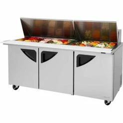 Turbo Air Super Deluxe Series - Mega Top Sandwich/Salad Table 72-1/2"W - 3 Door