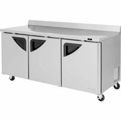 Turbo Air Super Deluxe Series - Worktop Refrigerator 78-2/3"W - 3 Door