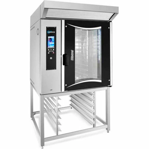 Univex Electric Double Rack Rotating Oven, 36 Trays, 47 kw, 208/240V, Digital Control, SS/Glass Door