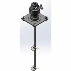 Brawn Mixer Heavy-Duty Tote Mixer 1320 Quarts Cap. Air Motor, .33 HP, Gear Drive, 5 Impeller Dia