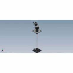 Brawn Mixer Heavy-Duty Tote Mixer 1100 Quarts Cap. Air Motor, 2 HP, Gear Drive, 14 Impeller Dia