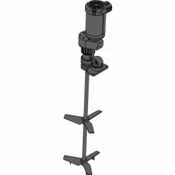 Brawn Mixer Industrial Mixer 8000 Qts. Cap., 1 HP, Direct Drive, 13.5 Impeller Dia, 208-230V/460V