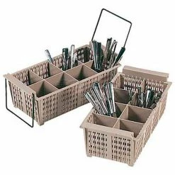 Vollrath® Flatware Basket W/O Handles, 1371, 8-Compartment, 5-7/8" High - Pkg Qty 6