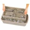 Vollrath® Traex 4 Compartment Rack Soak System, 1394, Beige, 24-1/2" X 13-3/8" X 5-1/4"