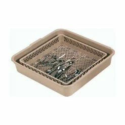 Vollrath® Full Tub And Traex Open Rack Soak System, 1397, Beige, 24-1/2" X 24-3/8" X 5-1/4"
