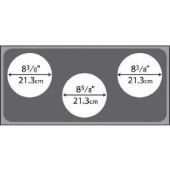 Vollrath® Adaptor Plates, 19188, Stainless Steel, Three Opening