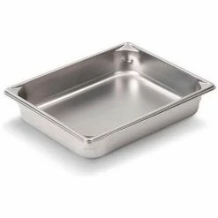 Vollrath® Super Pan V Stainless Steam Table Pan, 30122, 2-1/2" Depth, 2/3 Size - Pkg Qty 6