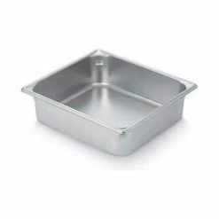 Vollrath® Super Pan V Stainless Steam Table Pan, 30142, 4" Depth, 2/3 Size - Pkg Qty 6