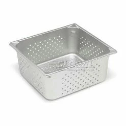 Vollrath® Super Pan V Perforated Pan, 30163, 6" Depth, 2/3 Pan Size - Pkg Qty 3