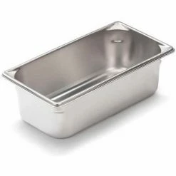 Vollrath® Super Pan V Stainless Steam Table Pan, 30342, 4" Depth, 1/3 Size - Pkg Qty 6
