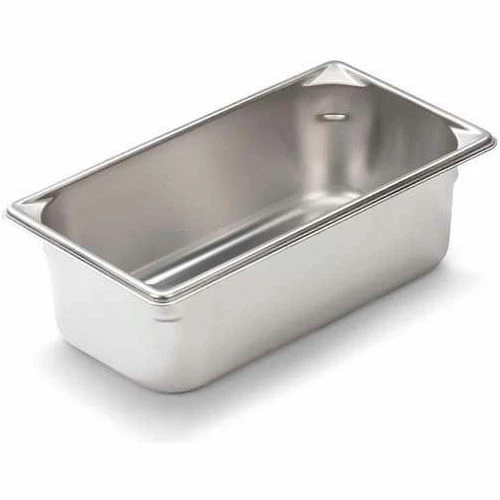 Vollrath® Super Pan V Stainless Steam Table Pan, 30342, 4" Depth, 1/3 Size - Pkg Qty 6
