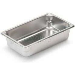 Vollrath® Super Pan V Stainless Steam Table Pan, 30422, 2-1/2" Depth, 1/4" Size - Pkg Qty 6