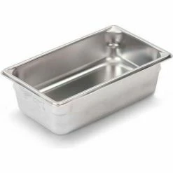 Vollrath® 30442 - Super Pan V Stainless Steam Table Pan, 4" Depth, 1/4 Size - Pkg Qty 6