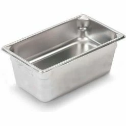Vollrath® Super Pan V Stainless Steam Table Pan, 30462, 6" Depth, 1/4 Size - Pkg Qty 6