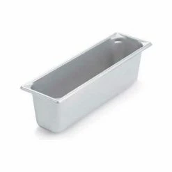 Vollrath® Super Pan V Stainless Steam Table Pan, 30562, 6" Depth, 2/4 Size - Pkg Qty 3