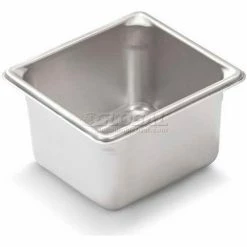 Vollrath® Super Pan V Stainless Steam Table Pan, 30642, 4" Depth, 1/6 Size - Pkg Qty 6