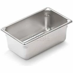 Vollrath® Super Pan V Stainless Steam Table Pan, 30942, 4" Depth, 1/9 Size - Pkg Qty 6