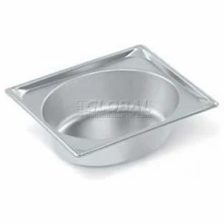 Vollrath® Super Pan Super Shapes, 3102040, Oval Half, 4" Height - Pkg Qty 6