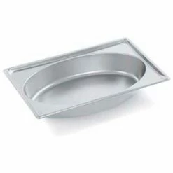Vollrath® Super Pan Super Shapes, 3103040, Oval-Third, 4" Height - Pkg Qty 6