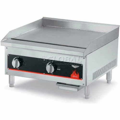 Vollrath® Cayenne 12" Manually Controlled Gas Griddle, 40718, 28000 BTU, 12" X 27" X 16"